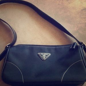Small Prada Black Nylon Handbag